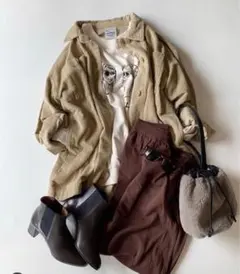 days デイズ　ロングシャツ　コーデュロイ　ワンピース　ジャケット　アウターのサムネイル
