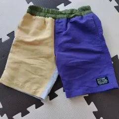 男の子用水着 紫とベージュ　BREEZE　サイズ110