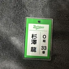 オリックスバファローズ　コロチャレC賞 杉澤龍