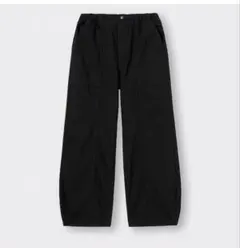 コクーンジョガーブルオンパンツ メンズ M ブラック　男女兼用