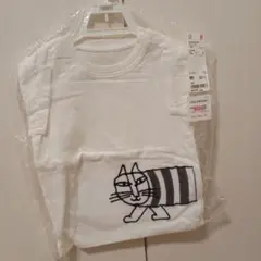【新品】リサ・ラーソン　ホワイト 猫イラスト Tシャツ 90
