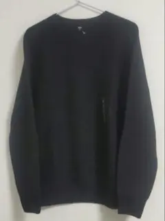 【新品・未使用品】UNIQLO /ユニクロ　3D　クルーネックセーター　BK M