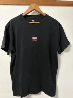 VANS 半袖Tシャツ ブラック ロゴ刺繍
