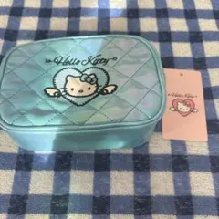 ハローキティ キティ SPINNS スピンズ ポーチ エンジェルキティ ブルー