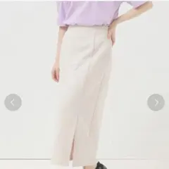 ハニーズ Honeys スリットナロースカート S オフホワイト