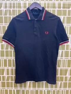 【英国製】フレッドペリー M12 38(96cm) ネイビー×レッド M〜L相当