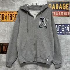 RUSSELL ラッセル CSM カレッジ ジップパーカー L 両面プリント