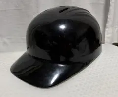 ゼット　キャッチャーヘルメット　つば付き　ブラック