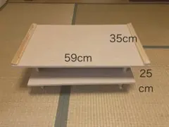 접이식 목제 경문 책상, 2개 세트, 59cm x 35cm x 25cm