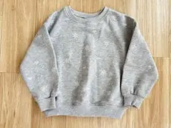 zara キッズ　フラワー刺繍　スウェット　110cm