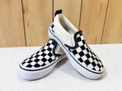 【未使用】VANS バンズ キッズ スリッポン チェッカー 16cm