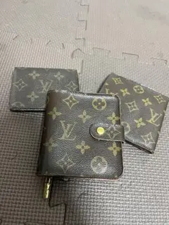 ヴィトン モノグラム 財布 3点セット 二つ折り カードケース 名刺入れ
