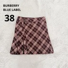 BURBERRY BLUE LABEL ミニスカート 巻きスカート チェック