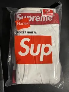 Supreme Hanes ボクサーパンツ ホワイトSサイズ 1枚