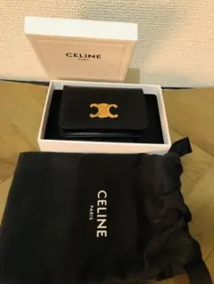 CELINE ブラック 二つ折り財布