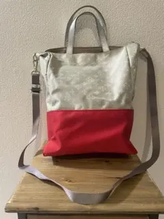 russet ラシット ショルダーバッグ キャンドル トートバッグ グレー 赤