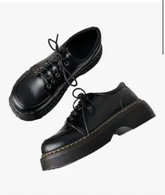 革靴 ローファー厚底