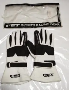 ☆日本製 FET3Dレーシンググローブ WHT/BK XLサイズ 新品未使用 