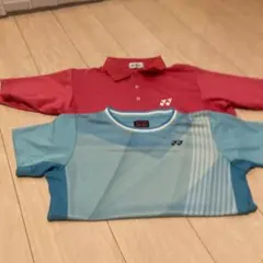YONEX 赤 ポロシャツ 青 Tシャツ セット