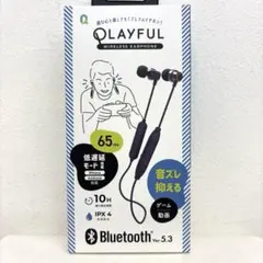 Bluetooth イヤホン カナル型 PLAYFUL QB-081CBLのサムネイル