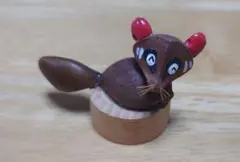 手作り狸の置物