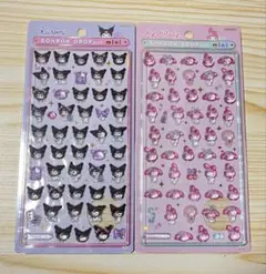 正規品！サンリオ ボンボンドロップシールミニクロミ マイメロディ 2点セット