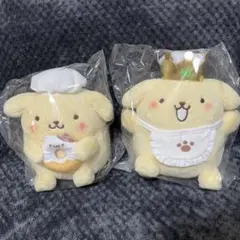 ポムポムプリン ぬいぐるみS コック帽 王冠 マフィン 30周年
