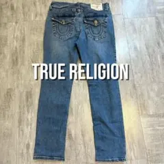 True religion superT io着用 ストレートデニム　未使用品 True religion Ricky superT io着用 ストレートデニム
