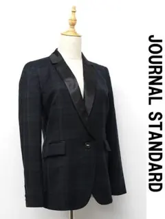 C432/JOURNAL STANDARD ブレザー チェック ラペル切替 秋冬