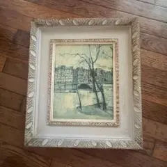 坂口紀良 額装絵画 窓辺作品 証明書付 インテリアアート 1997年 - メルカリ
