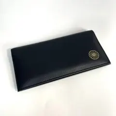【未使用品】皇居限定　長財布　黒色　牛皮　菊