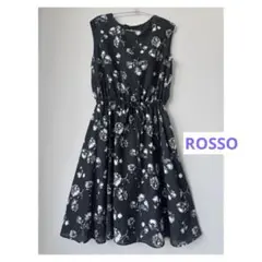 【美品】URBAN RESEARCH ROSSO 膝丈 花柄 ワンピース