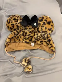 ミニーちゃん 旧 ヒョウ柄 ファンキャップ ディズニー