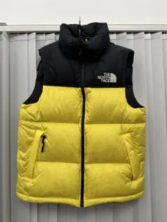 THE NORTH FACE NF0A3JQQ ダウンベスト S 黒/黄色