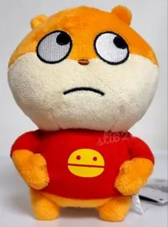 【期間限定】オレンジ こねずみ 小さい ぬいぐるみ マスコット 赤Tシャツ