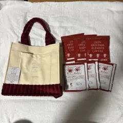 コメダ珈琲2026年福袋 ドムドムコラボ　 コーヒー６杯分とスクエアバック