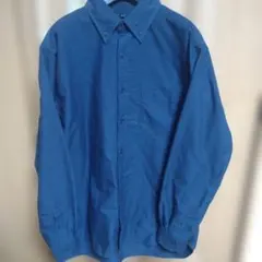 WORKMAN　汚れが落ちやすいオックスフォードシャツ　ネイビー　Lサイズ