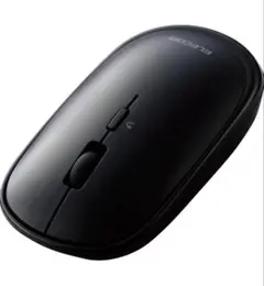 ELECOM 4ボタン ワイヤレスマウス 薄型 ブラック