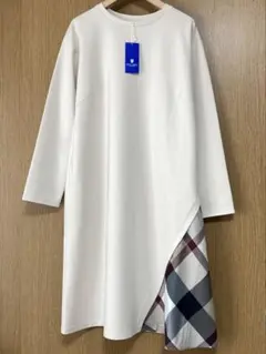 2.9万 新品未使用 ブルーレーベルクレストブリッジ ワンピース 38 チェック