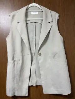 【GLOBAL WORK 】テーラードノースリーブジャケット