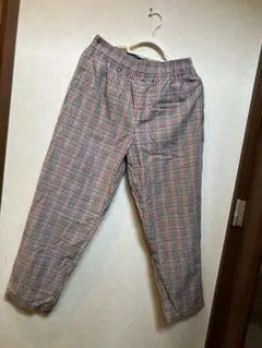 チェック柄 イージーパンツ メンズ