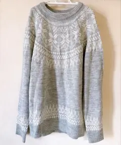 ★美品★ SENSE OF PLACE ノルディック柄ニット セーター トップスのサムネイル