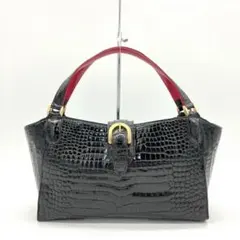 【美品】マームエレガンスクロコダイルハンドバッグ マームエレガンス クロコダイル マットクロコ ハンドバッグ