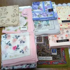 renoma & NINA RICCI 花柄ハンカチセット8枚