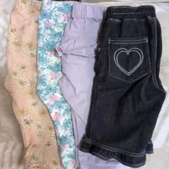 ボトムス　スパッツ　キッズボトムス4点セット　100サイズ