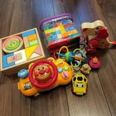 ベビー おもちゃ アンパンマン ハンドル 木 積み木 ブロック 0 1 2 3