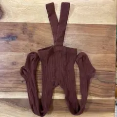 CONDOR コンドル リブ編みサスペンダー付きタイツ サイズ2