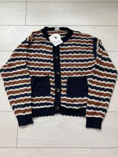 &mignon ボーダー柄 カーディガン　120cm