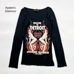 ヒステリックグラマー　カットソー　ロンt ヒスガール　ビックロゴ　ギャル　y2k 美品✨ヒステリックグラマー ヒスガール ロンT プリント アーカイブ