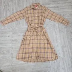 【Мサイズ】長袖マタニティワンピース